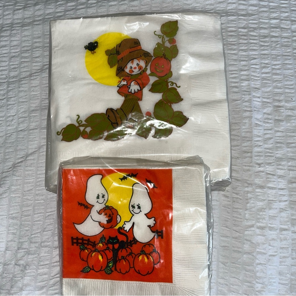 Vintage Halloween Napkins. 2 packages. NOS